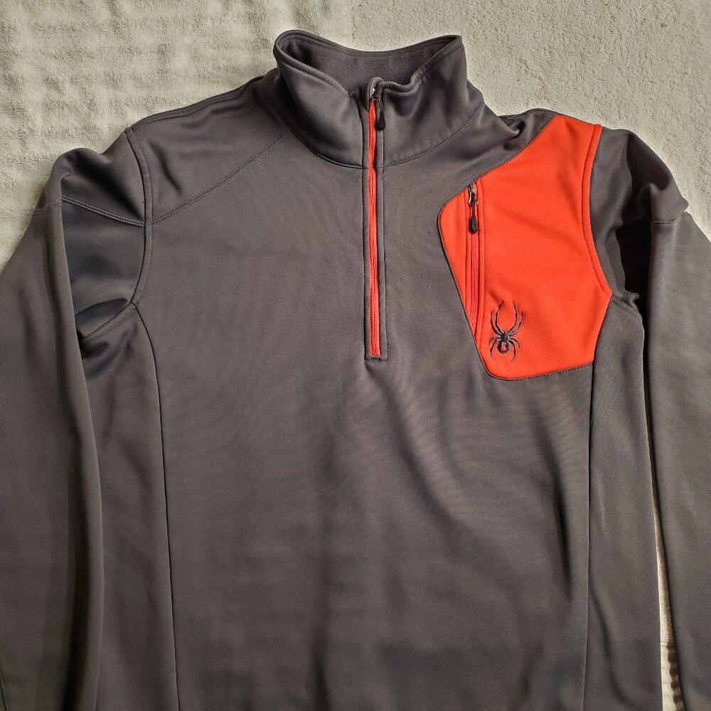 Spyder dark grey zip large